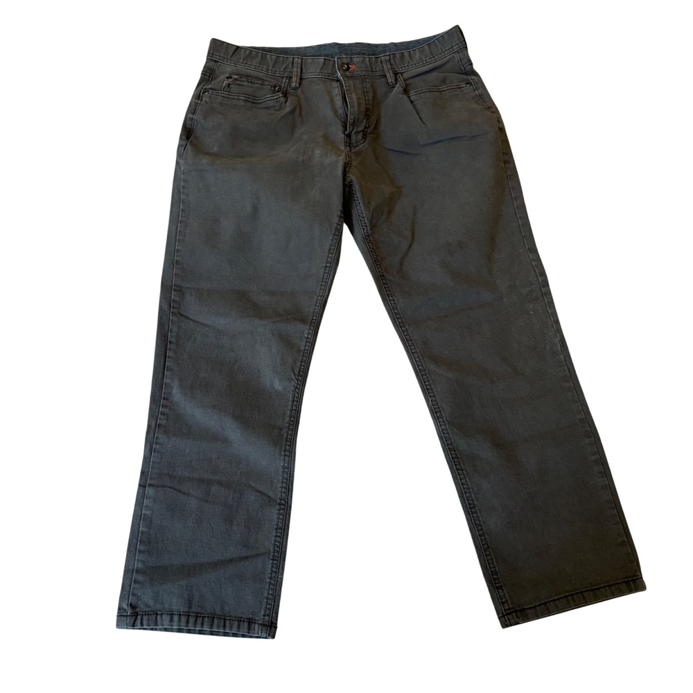 Weatherproof Vintage Men's Gray Jeans 36x29 Straight Leg Stretch Pants